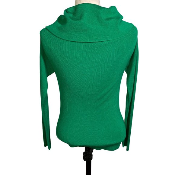 Ett twa Anthropologie Women's Cecily green sweater knit pullover bare shoulder M - Picture 5 of 11